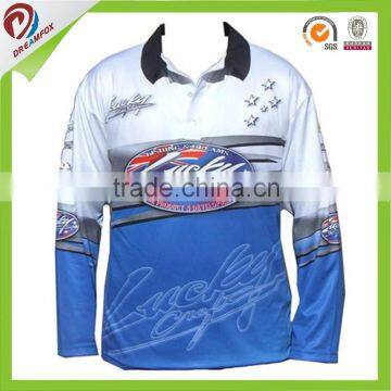 popular sales dye sublimation quick dry custom fishing jersey, waterproof fishing clothing