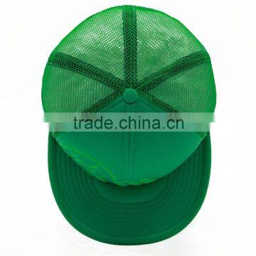 Guangzhou Guangjia Multi Panel Green Half Mesh Plastic Backclosure Custom Snapback photo-5