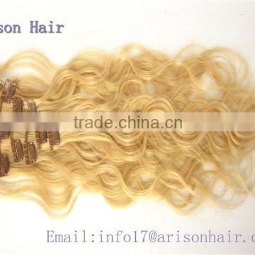 2015 Qingdao 220g remy clip in hair extension