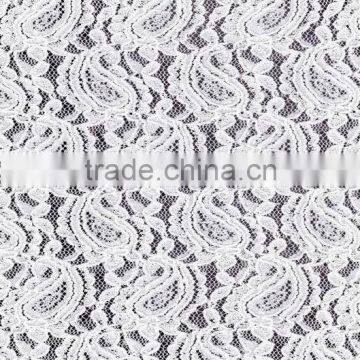 2016 new fashion tricot elastic lace fabric