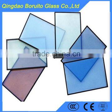 8mm 10mm blue reflective glass for buildings