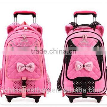 2015 Wholesale Kids School Rolling Backpack