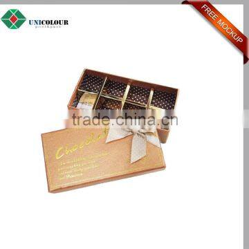 Custom Luxury Silver Logo Cardboard Paper Merci Chocolate Box photo-5