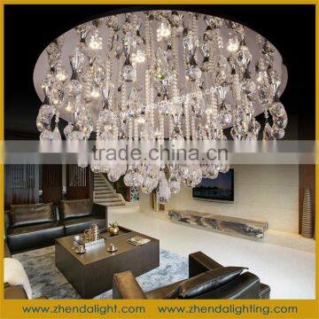 Factory price elegant crystal wedding ceiling pendant light &living room ceiling light