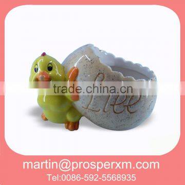 Easter ceramic egg decoration