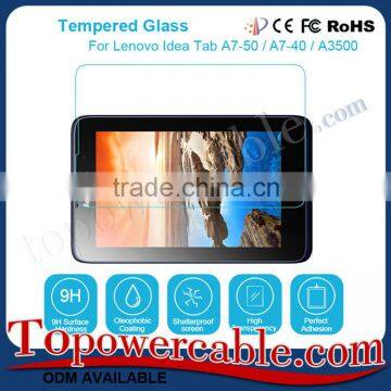 RoHS Certificated 9H Tempered Glass Tablet Screen Protector For Lenovo Idea tab A7-50 A7-40 A3500