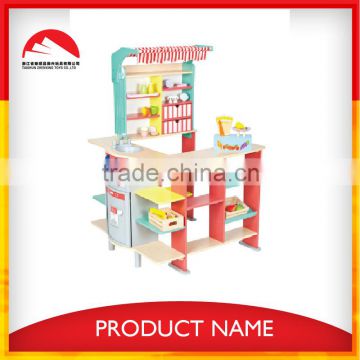 kids wooden pretend play toy market stall