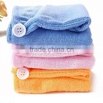 100% Polyester Microfiber Hair Towels Turban Head Wrap