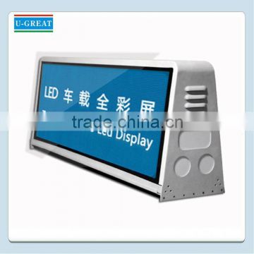 Good quality and high brightness outdoor P5 scrolling Programmable taxi led sign with multi-language