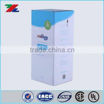 E flute customized window paper box for drink bottle