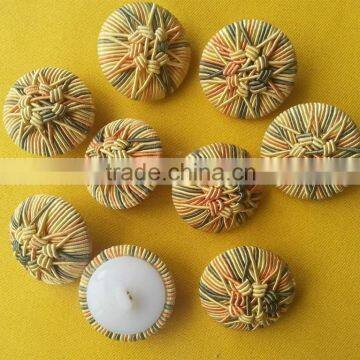 High Quality Cord Barided Fabric Covered Button -- F1533 photo-2