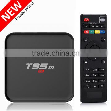 H.265 internet cable TV wholesale android smart tv set top box, T95M M8S t8 plus MQX tv android box