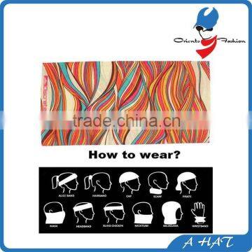 multifunctional seamless printing neck tube bandana