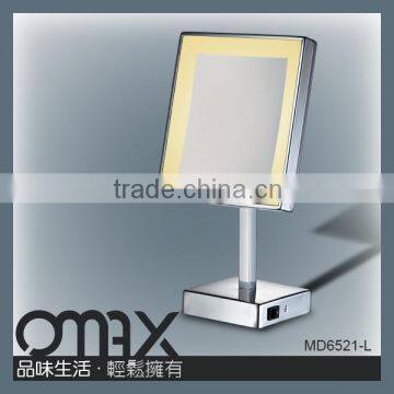Made in Taiwan Classic 5x Magnifying Led Lignted Table Top Mirror photo-2