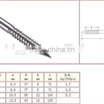 High Quality Steel Electric Galvanized Snail Hook Screw Bolt Made In China Professional Manufacturer photo-3