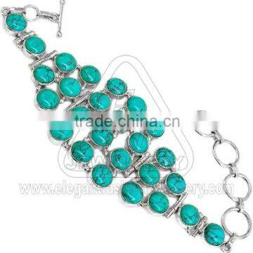 turquoise bracelet in 925 sterling silver