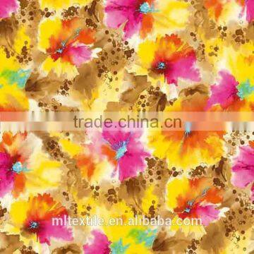 printed women textile fabric 100% cotton dress fabric printed rayon fabric