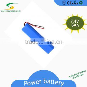 High Rate Cheap Rechargeable Lithium Ion 18650 7.4V Light Battery