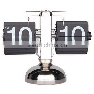 Balance Shaped Metal Auto Flip Down Clock Desktop Decorative Clock With Single Holder photo-5
