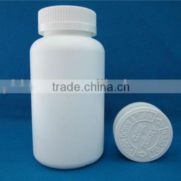 300cc hdpe white plastic bottles for tablets with childproof cap