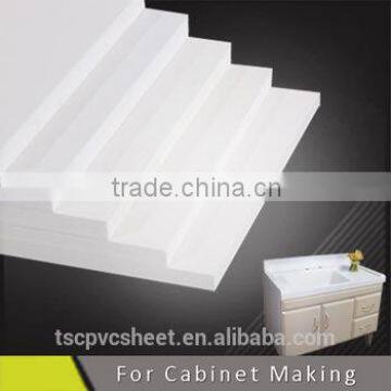 White furniture pvc celuka board/bathroom cabinet pvc foam board