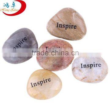 beautiful engraved stone with words for gifts and crafts for wholesale