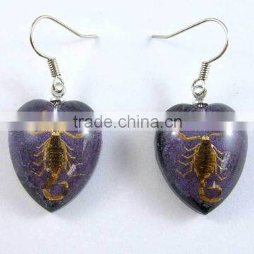 Handmade Round Loose Amber Stone Earrings Gemstone Earring Wholesale