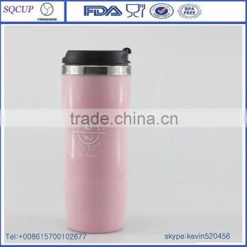 304 stainless steel travel mug with leakproof lid