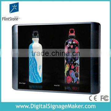 Retail store wall mounted 19 inch advertising lcd tv kiosk