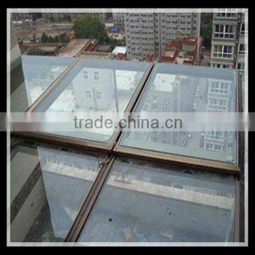 Structural aluminum frame glass skylight