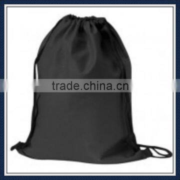 Cheap polyester promotional drawstring backpack bag
