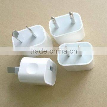 High Quality US/EU/AU Plug 5V 2.1/1A USB AC USB Iphone Charger Wall Power Adapter for ipad iPhone Samsung HTC Cell Phones