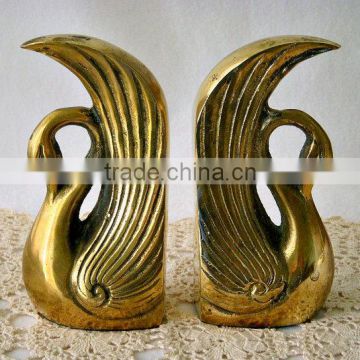 Bookends, Brass Bookends, Decorative Bookend