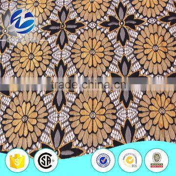 Top grade bright colorful polyester stretch dot lace fabric for dress