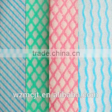 Non-woven chemical bond polyester/viscose colorful wipe