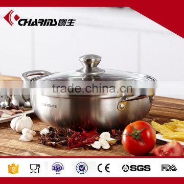 26cm 28cm 30cm diameter stainless steel hot pot with divider