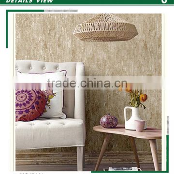 stock printing non woven wallpaper, curry yellow simple plain wallcovering for kitchen , peel and stick wall sticker company