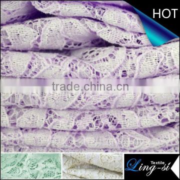 Polyester Mesh Lace Fabric Design For Wedding Dresses DSN465