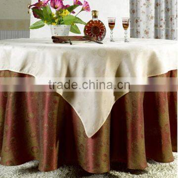 2016 Hot Sale Luxioury Europe-style Round Polyester Jacquard Table Cloth for Wedding Banquet Quality Choice photo-3