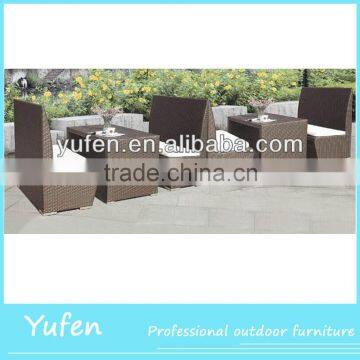 Poly rattan furniture outdoor indoor bar sets