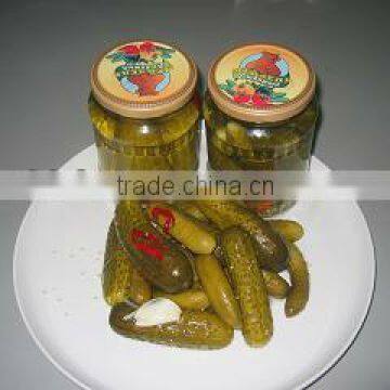 2012 new pickled cumumber 3-6cm in 720ml glass jar