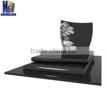 Wholesale Impala black granite tombstone