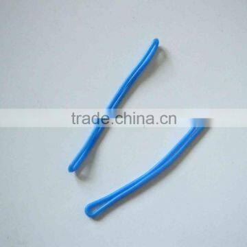 bright opaque blue plastic loops (M-LP033)