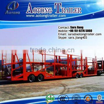 2016 Top Ranking Steel Material hydraulic 3 Axle skeleton/ Enclosed loading Suvs / Car Carrier Trailers For sale                        
                                                                Most Popular