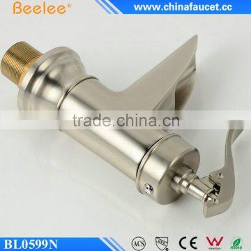 Beelee Unique Waterfall Brushed Nickle Basin Mixer Taps NSF Faucet for Bathroom photo-6