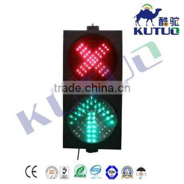 200/300/400mm Red Cross & Arrow traffic Signal for toll station and parking