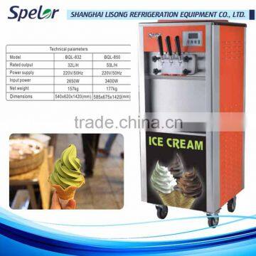 New Surface Appearance Soft Ice Cream Machine With 3 Flavor