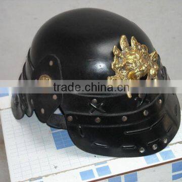 laughing buddha Leather helmet