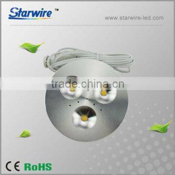 led puck light 3w with lens