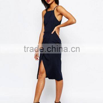 Wholesale Summer Latest Black Spaghetti Women Mini Dress photo-3